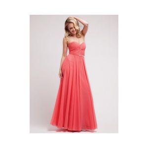 Coral formal dress